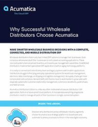 Why Successful Wholesale Distributors Choose Acumatica